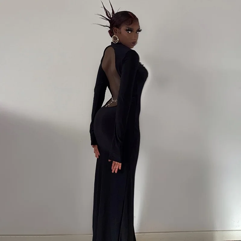 Vestidos Vestido para mujer Vestido rojo niña otoño Modal ahumado acanalado abotonado manga larga minimalista Grunge moderno elegante tierno