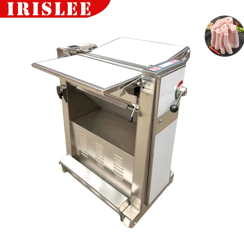 Full Automatic Conveyor Belt Pork Skin Peeler Machine Pork Skin Peeling Removing Romover