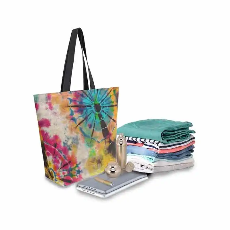 DHB1005 bolso de lona de cereza japonesa, bolsa de comestibles, bolso de hombro informal para libros