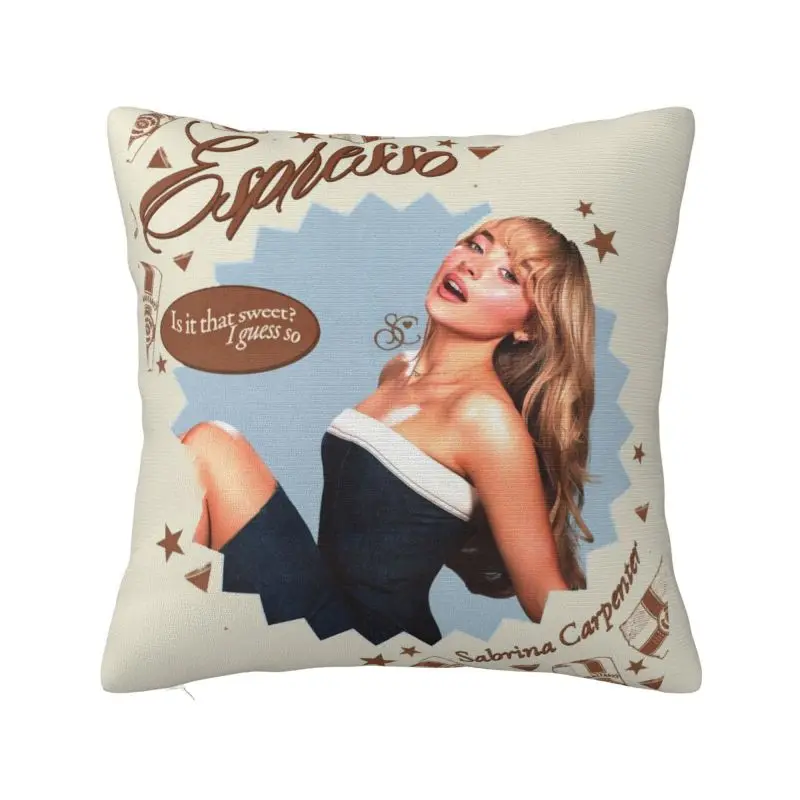 

Пользовательский S-Sabrina Carpenter Альбом Чехлы для дивана Домашний декор Квадратная наволочка