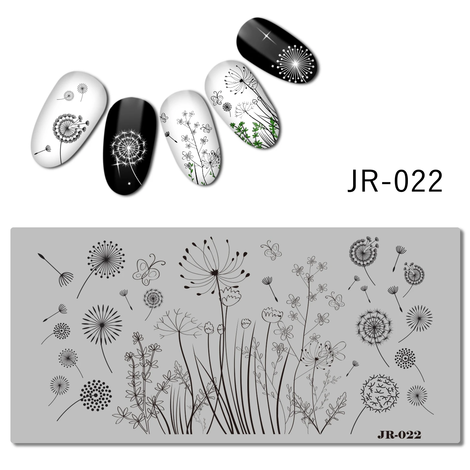 Stainless Steel Nail Stamping Plate Template Florid Corner Sun Ray Swirl Floral Butterfly Love Wedding Nail Tool JR001-050