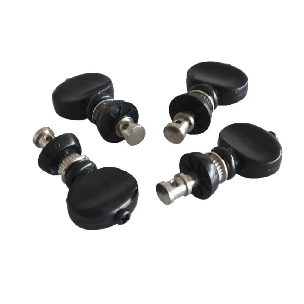 

4pcs GC501H Ukulele Strings Tuning Pegs Pin Machines Tuners Friction Guitar Parts Accessories (Silver)