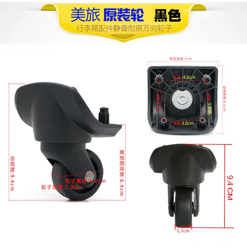US Travel Trolley Wheels Accessories Luggage Universal Wheel Travel box Americantourister Wheel Replacement repair part maintain image 5