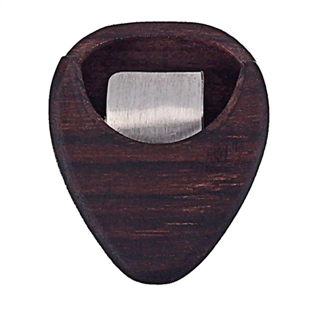 Wooden Guitar Pick Plectrum Box Case Grids Guitars Parts Accessories