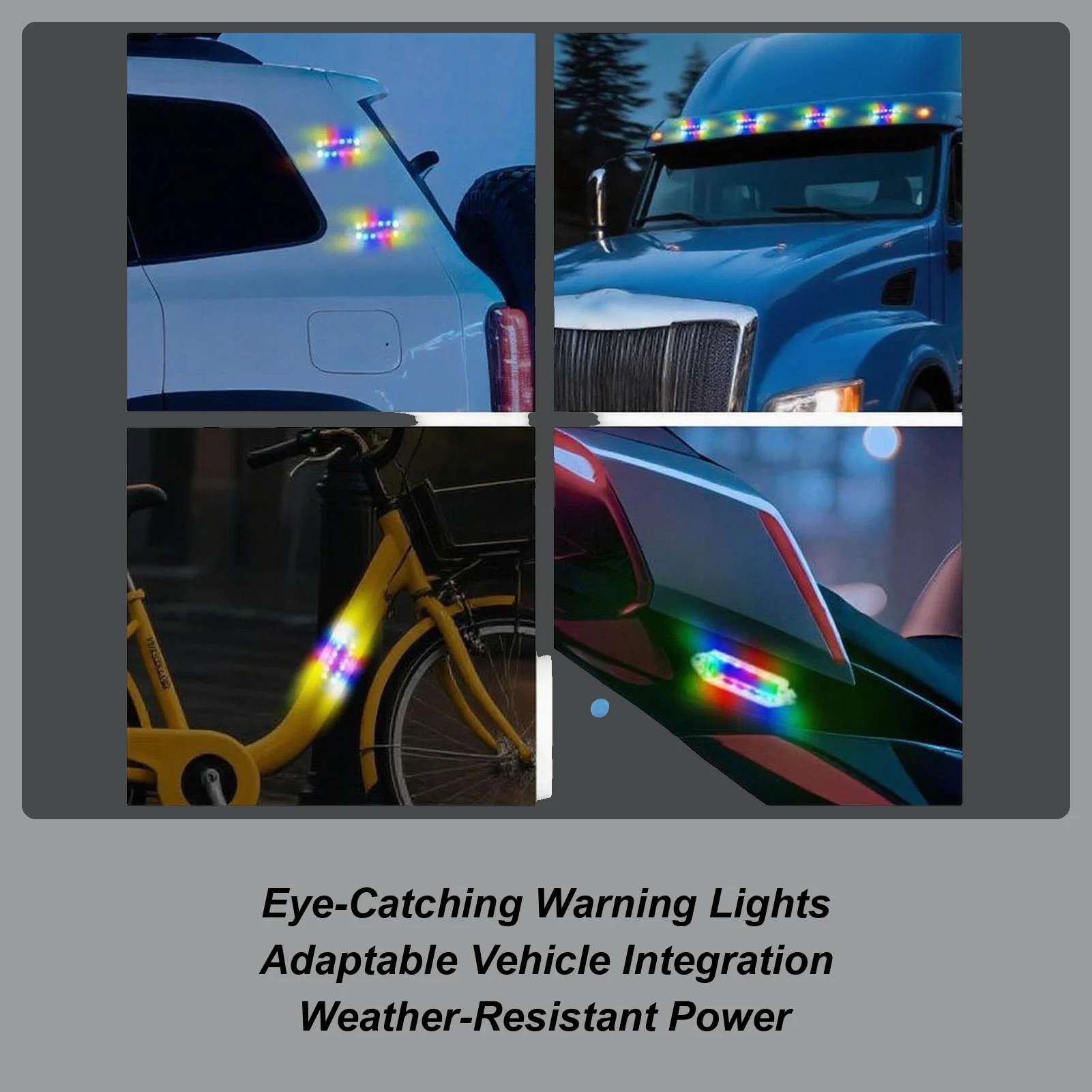 LED Wireless Car Strobe Emergency Signal Flash Warn Light Trailer Automatic Diode Truck Modification Accessories Modify