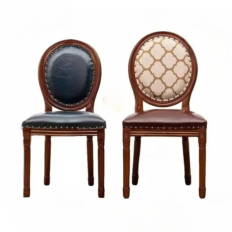 #Rustic Nordic Backrest Dining Chairs Elegant Nordic Mid Century Sofa Accent Events Vanity Wooden Sillas Para Comedor Furniture