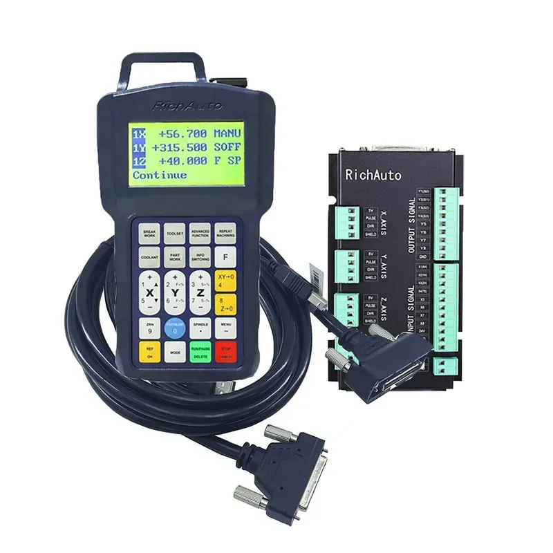 RichAuto DSP CNC Controller B11S B11E 3-axis motion controller remote control for engraving machine English version