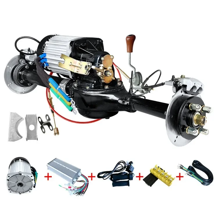 Shifting Rear Axle 60V 72V 1500 Electric Car Integral Shifting Rear Axle Assembly with Disc Brake