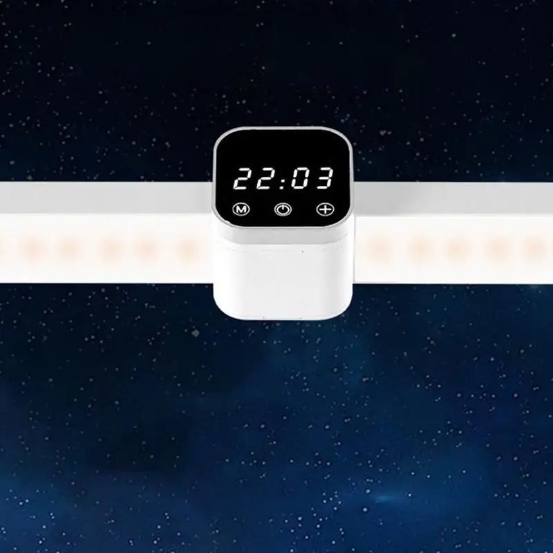 Oświetlenie podszafkowe Lampa studyjna z mocowaniem magnetycznym 3 Temperatura barwowa Oświetlenie podszafkowe Lampa LED do szafy z zegarem do kuchni