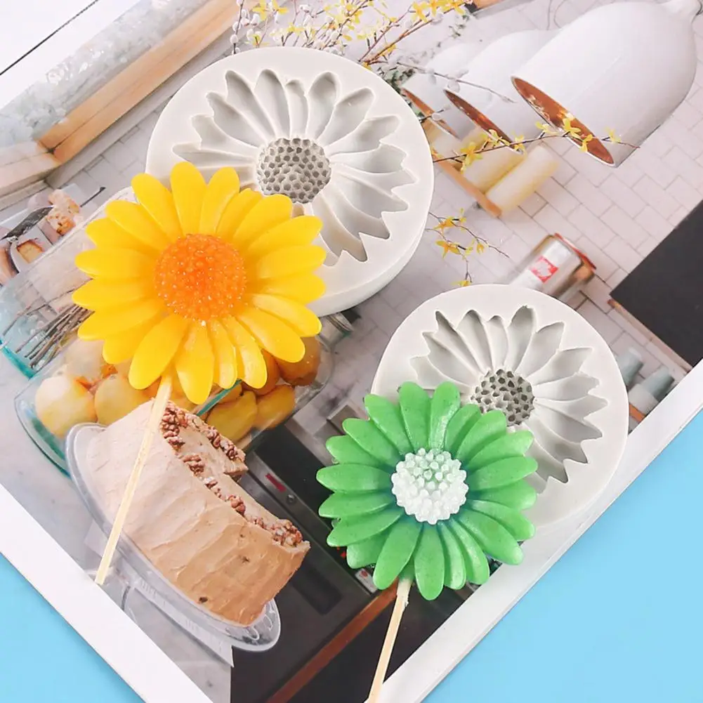 Cake Baking Mold Creative Shape Heat Resistant Silicone 3D Flower Shaped Dessert Mold Kitchen Gadget for Home Kitchen Tools