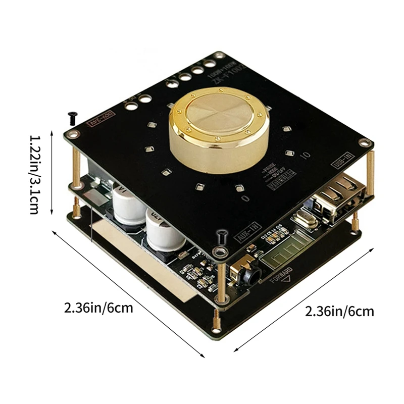 ZK-F1002 5.1Bluetooth Power Amplifier Board With Short Circuit Protection For Sound Box