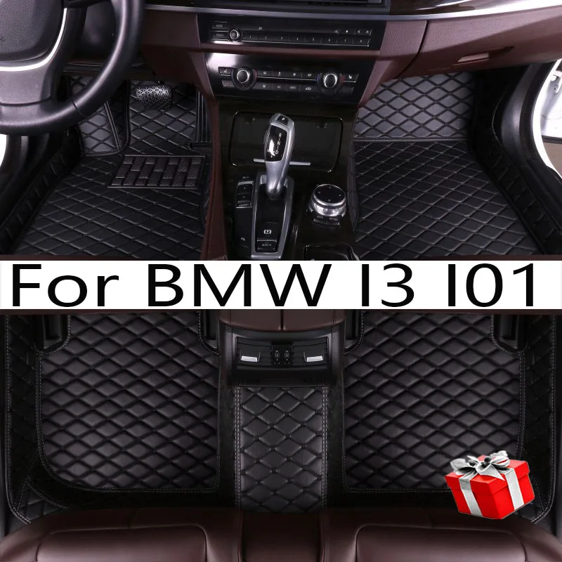 

Car Floor Mats For BMW I3 I01 2013~2022 Luxury Leather Mat Rug Auto Waterproof Carpet Set Interior Parts Car Accessories 2014