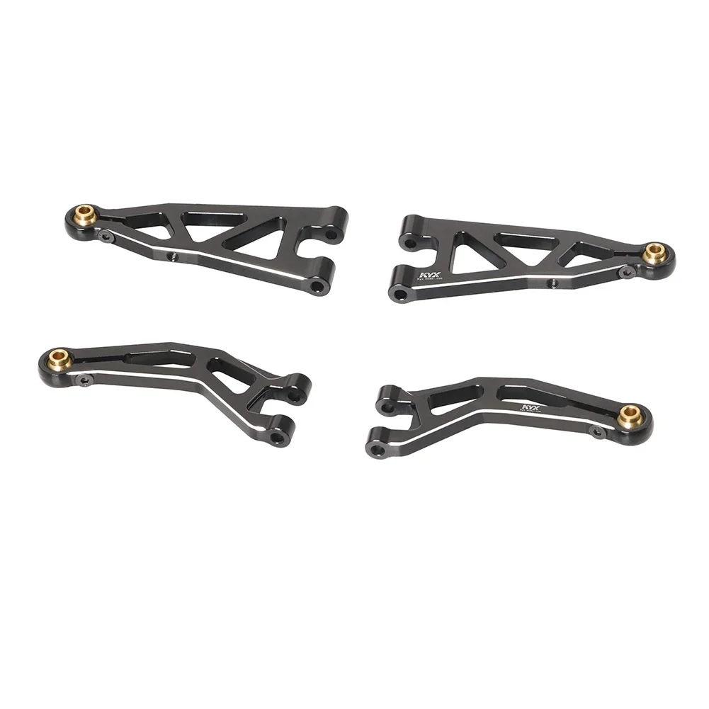 

KYX Racing Aluminum Front Suspension Arm Set Upgrades Parts Accessories for 1/14 1/18 RC Truck Car ARRMA Granite Typhon Grom