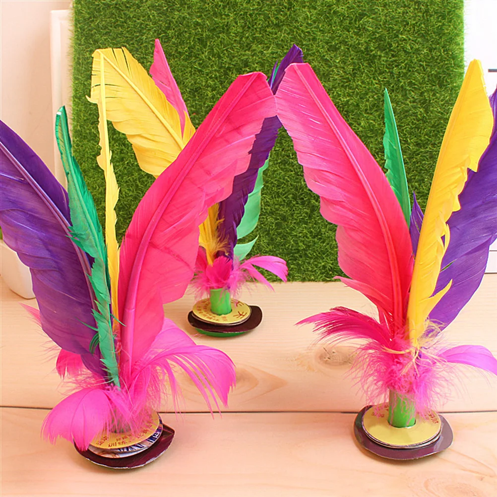 

6 Pcs Colored Shuttlecock Kick Shuttlecocks Toy Big Flower Kicking Game Chinese