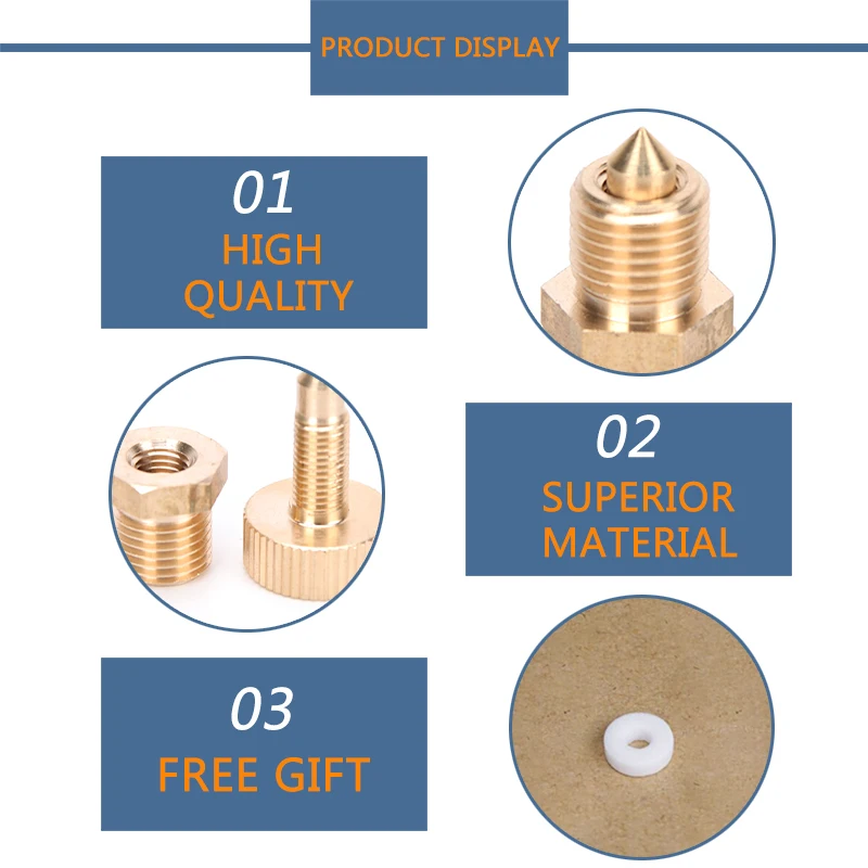 Kit de remplacement de pompe à 3 étages, pièces de rechange de Valve de purge de sécurité, vis de purge d'air haute pression en cuivre 30mpa 300bar 4500psi 2 pièces/ensemble