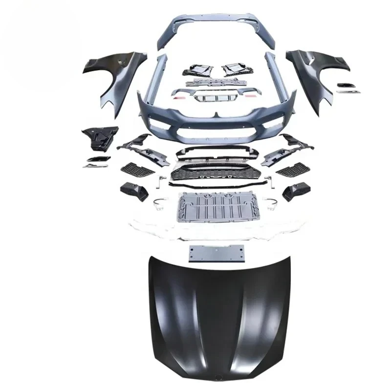 

High quality M5 Style body kit for G30 5 Series 2017-2020 car bumpers with aluminum hood custom