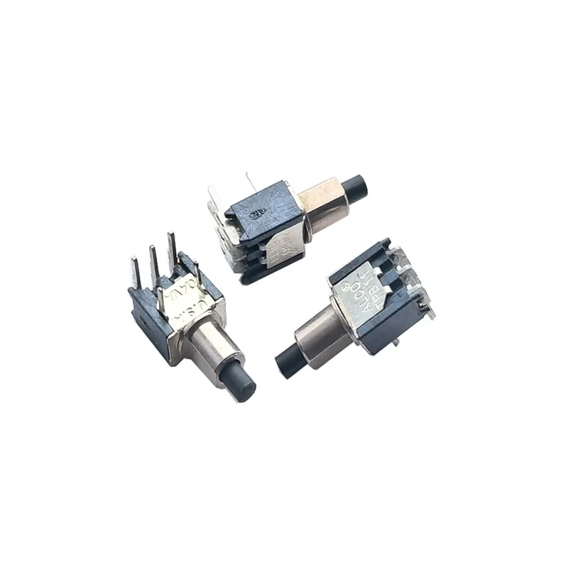 5PCS  TPB11 Push-Button switch (USA), 5pin Horizontal Design WithBent Leads, 0.4AV Current, Toggle Arm Reset.