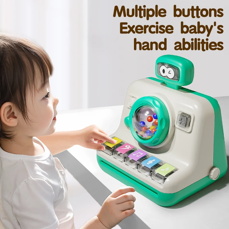 Baby Puzzle Toys Electric Simulation Camera Multi-Function Piano Music Games Puzzle Educational Toys Girls Boys 6 12 Months