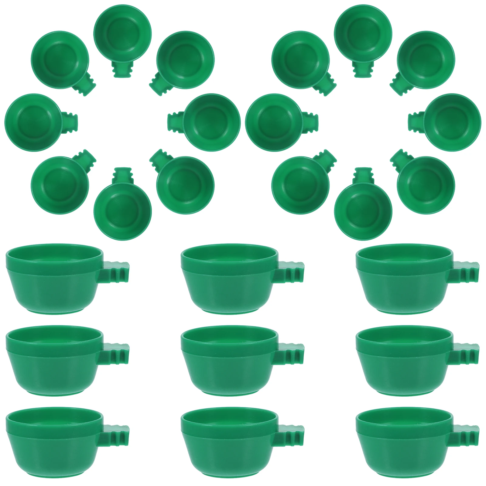 

25pcs Bird Food Box Water Cup For Parrot Cockatiel Pigeon Durable Hanging Bowl Cage Accessory Bird Feeder Bowl Parrot Feeder