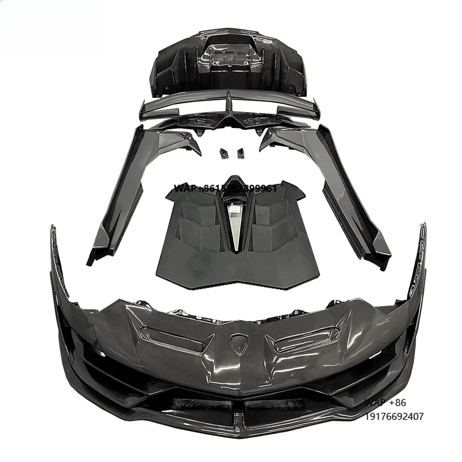 Svj Style Bodykit 2011-2015 Carbonio Bagnato Paraurti Auto In Carbonio Per 'Lamborghini Aventador Lp700-4 Lp720 Lp750