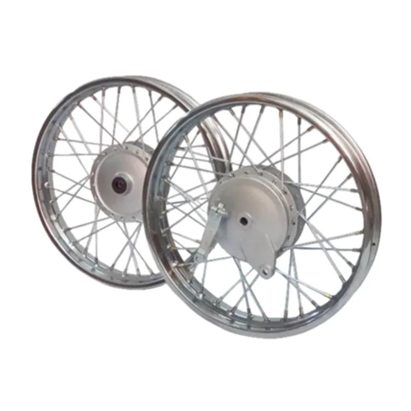 

Motorcycle Wheel Rim Assy With Brake Panels for Jianshe Yamaha YBR125 JYM125 150 1.85-18 Inch Front/Rear Drum Brake Spoke Wheels