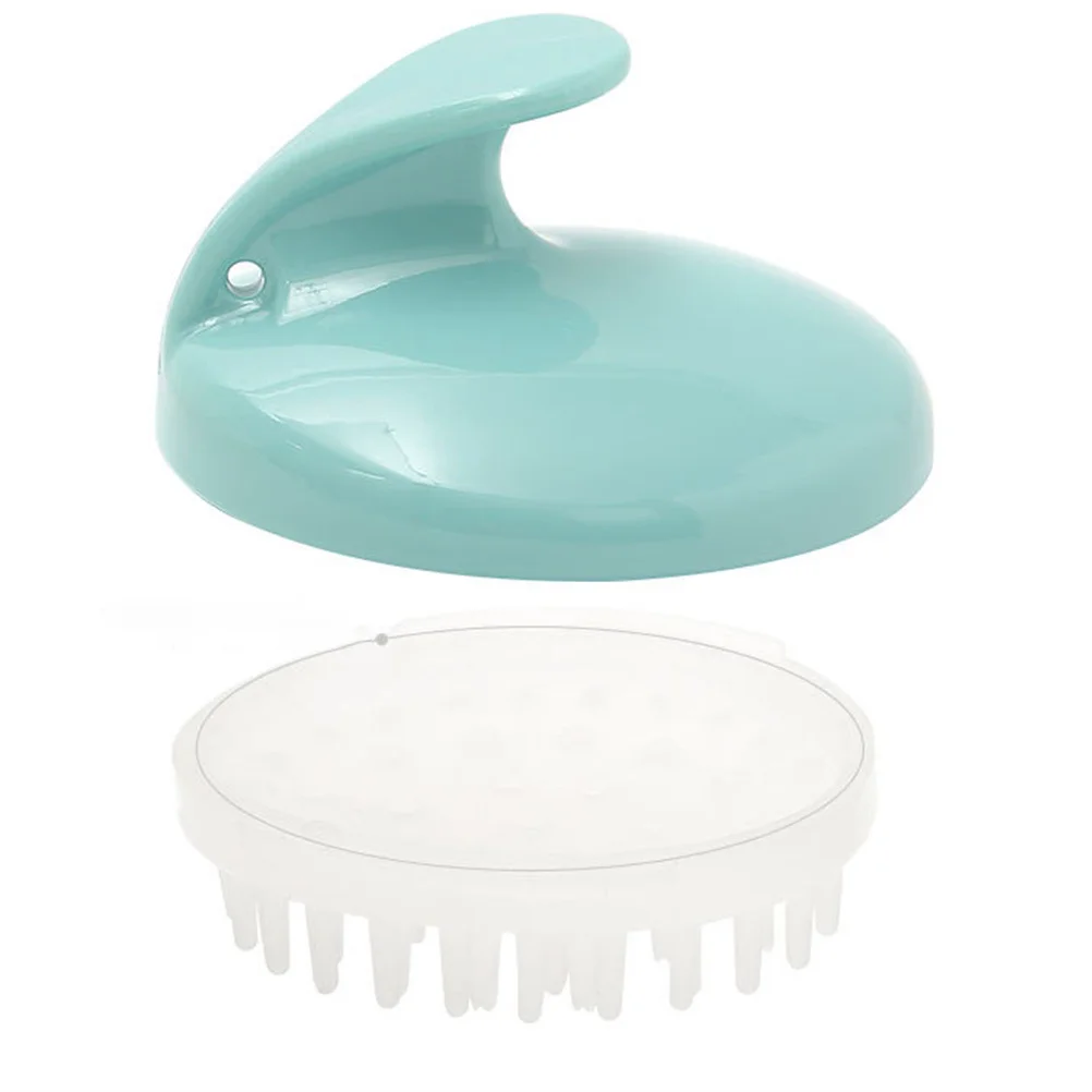 Brosse de massage Portable pour le cuir chevelu, pour le lavage des cheveux, shampoing pour nettoyer en profondeur, utiliser tous les Types de cheveux, épais, bouclés, fins, contrôle de la pellicule, sang