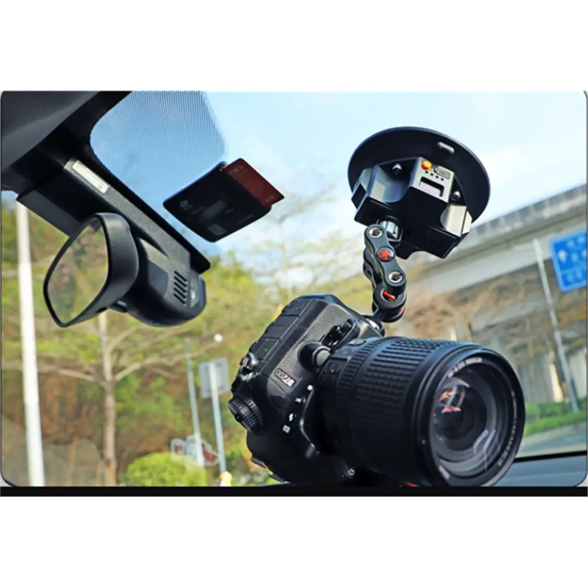 Big Discount Strong Electric Suction Cup 6 Inch Car Camera Suction Cup Shock Absorption Sports Camera Fixed Photography Tool
