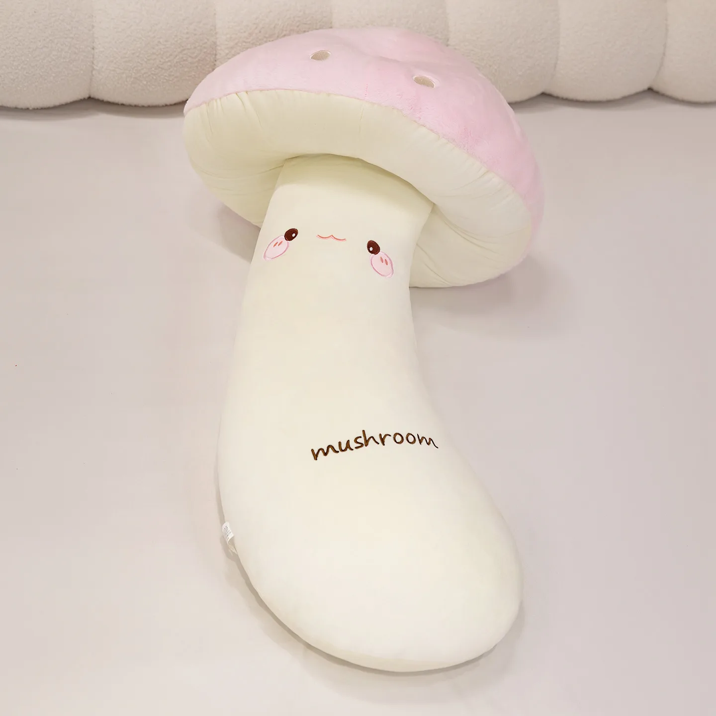 لطيف الكرتون الفطر ألعاب من نسيج مخملي وسادة محشوة شريط طويل الفطر رمي وسادة وسادة الساق المشبك قابل للغسل رفيق النوم