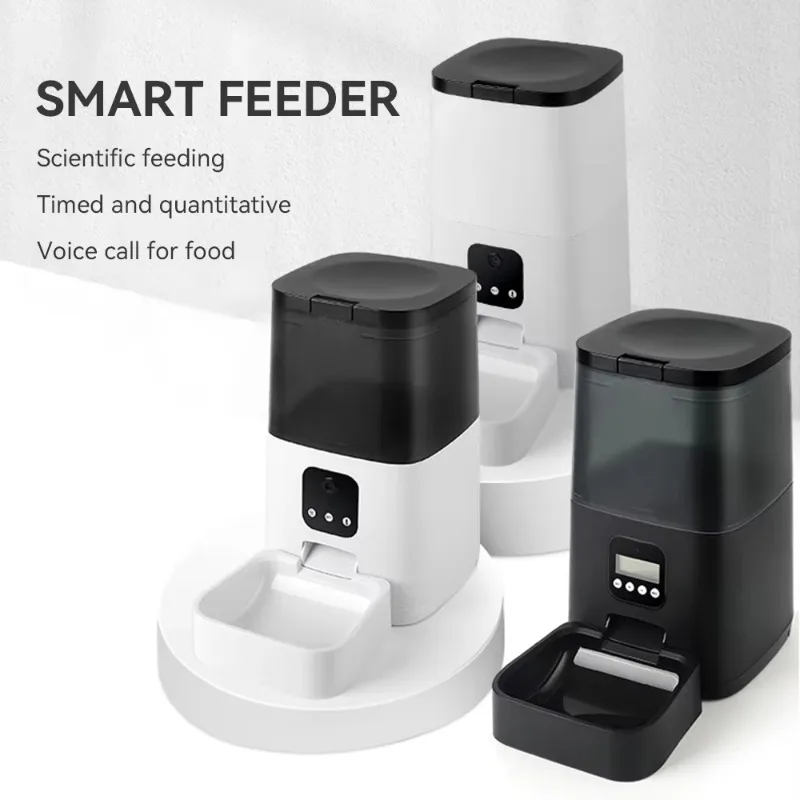 

D-220324-6 Pet Supplies Pet Automatic Tractor Cat Feeder Bowl Bucket Feeder Dog Food Feeder
