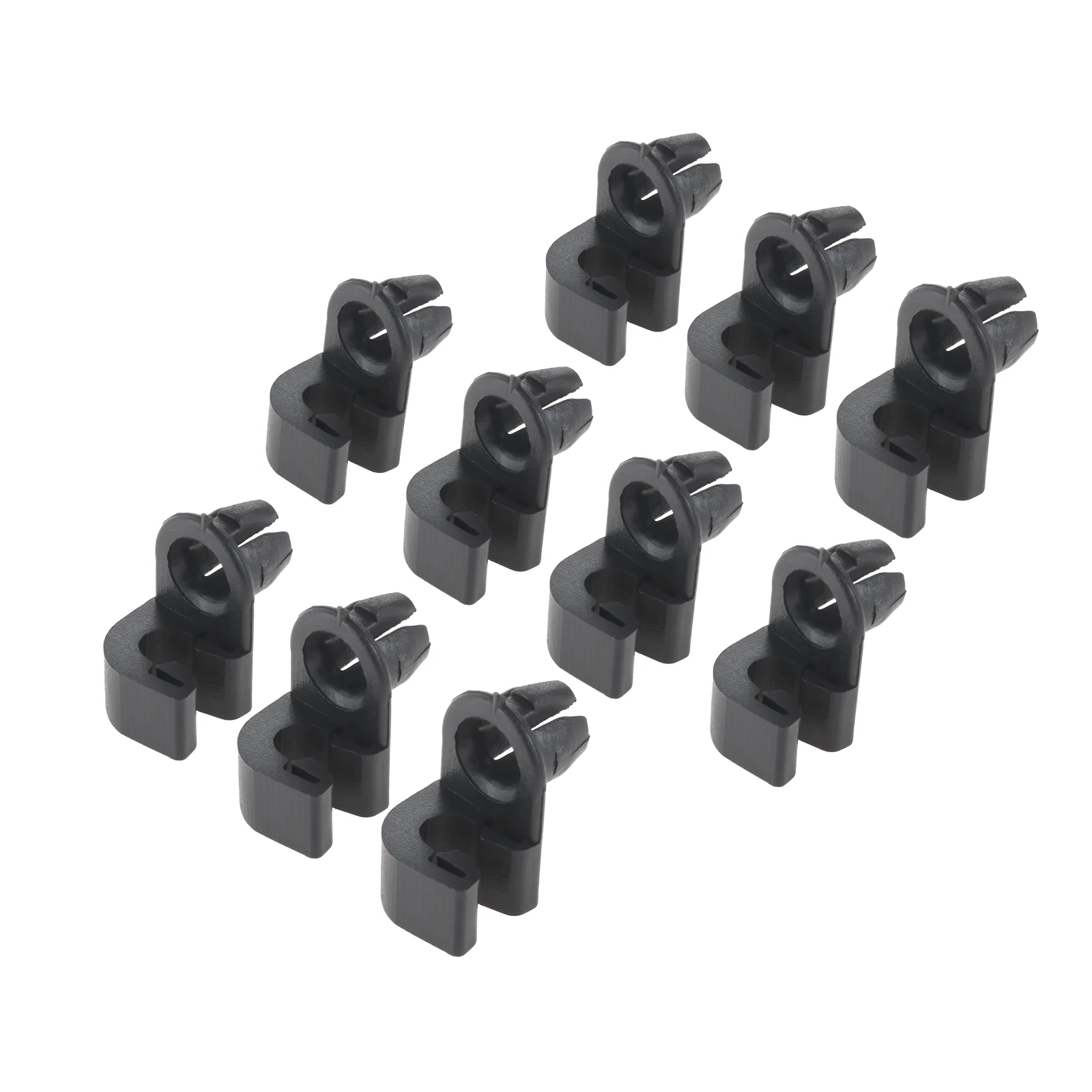 10Pcs Auto Door Lock Latch Rod Retainer Clips Side Nylon Fastener Retaining Clip Fits Into 7mm Hole for Peugeot GM Pontiac Chevy