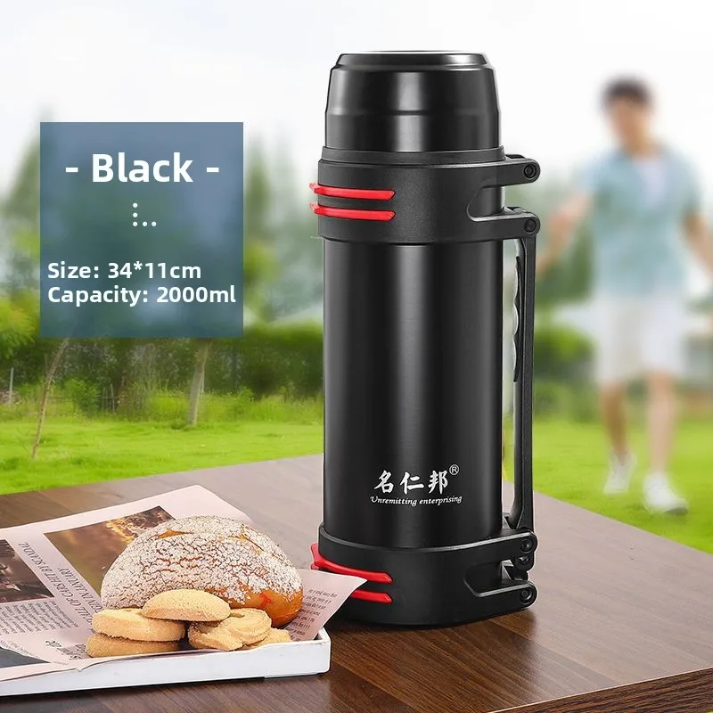 Large Capacity 304 Stainless Steel Insulated Water Bottle Outdoor Car Male Female Home Use Warm Water Bottle Unisex Design view 4