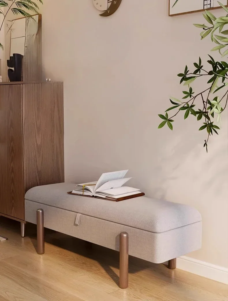 Banc à chaussures, meuble de rangement domestique, rangement pour derrière la porte, banc de rangement pouvant servir de siège, banc de salon.