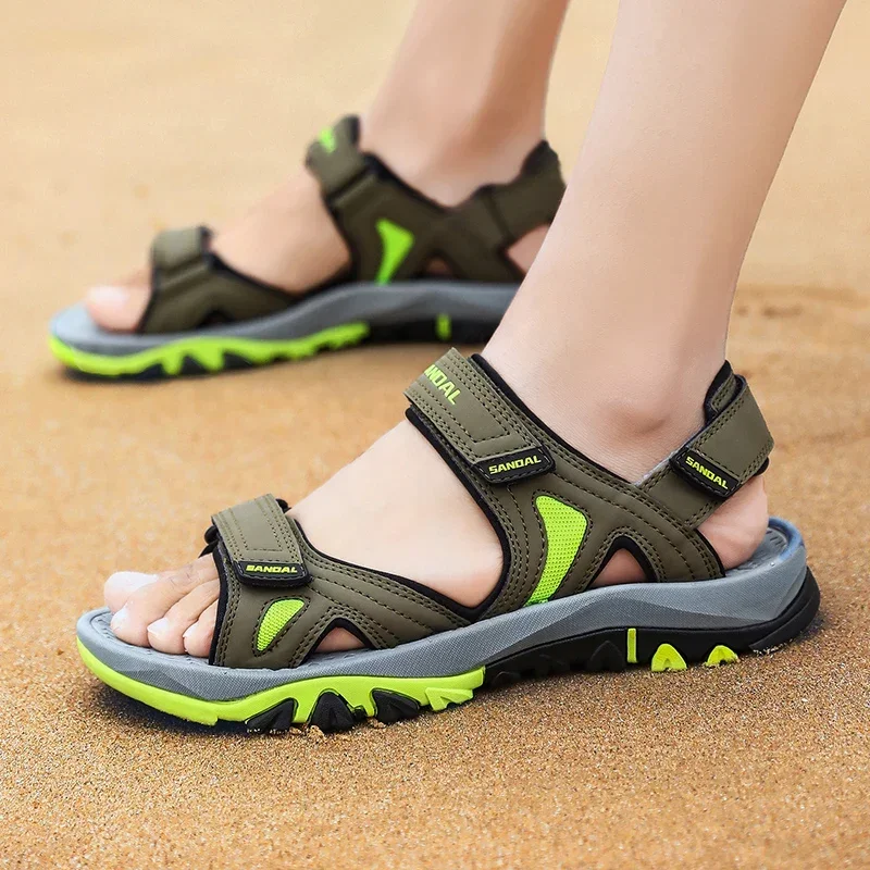 New Men Sandals Beach Design Water Summer Sandals Quick Dying Upstream Hiking Aqua Shoes Outdoor Big Size 39-46 Sandals