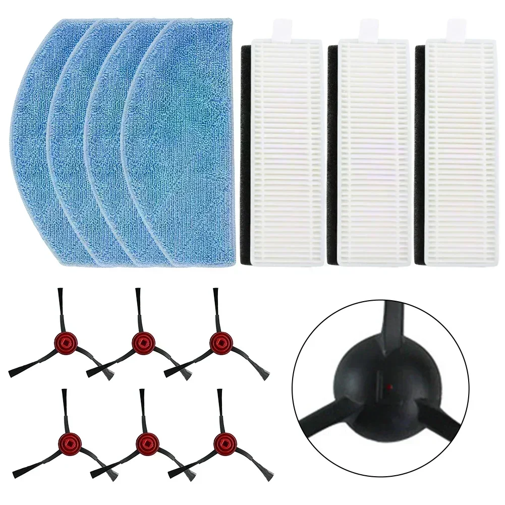

For Laresar Mars 01 Robot Vacuum Replacement Parts Filter Mop Cloth and Side Brush Set for Enhanced Cleaning Performance