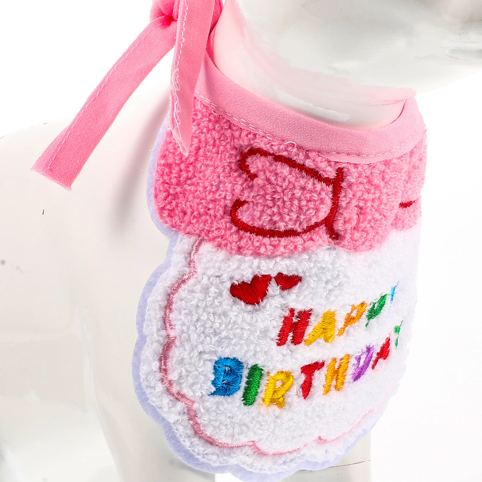 

Pet Birthday Comfortable Cotton Reusable Washable Comfortable Dog Bib Dog Cat Accessories Kitten Toy Decorative