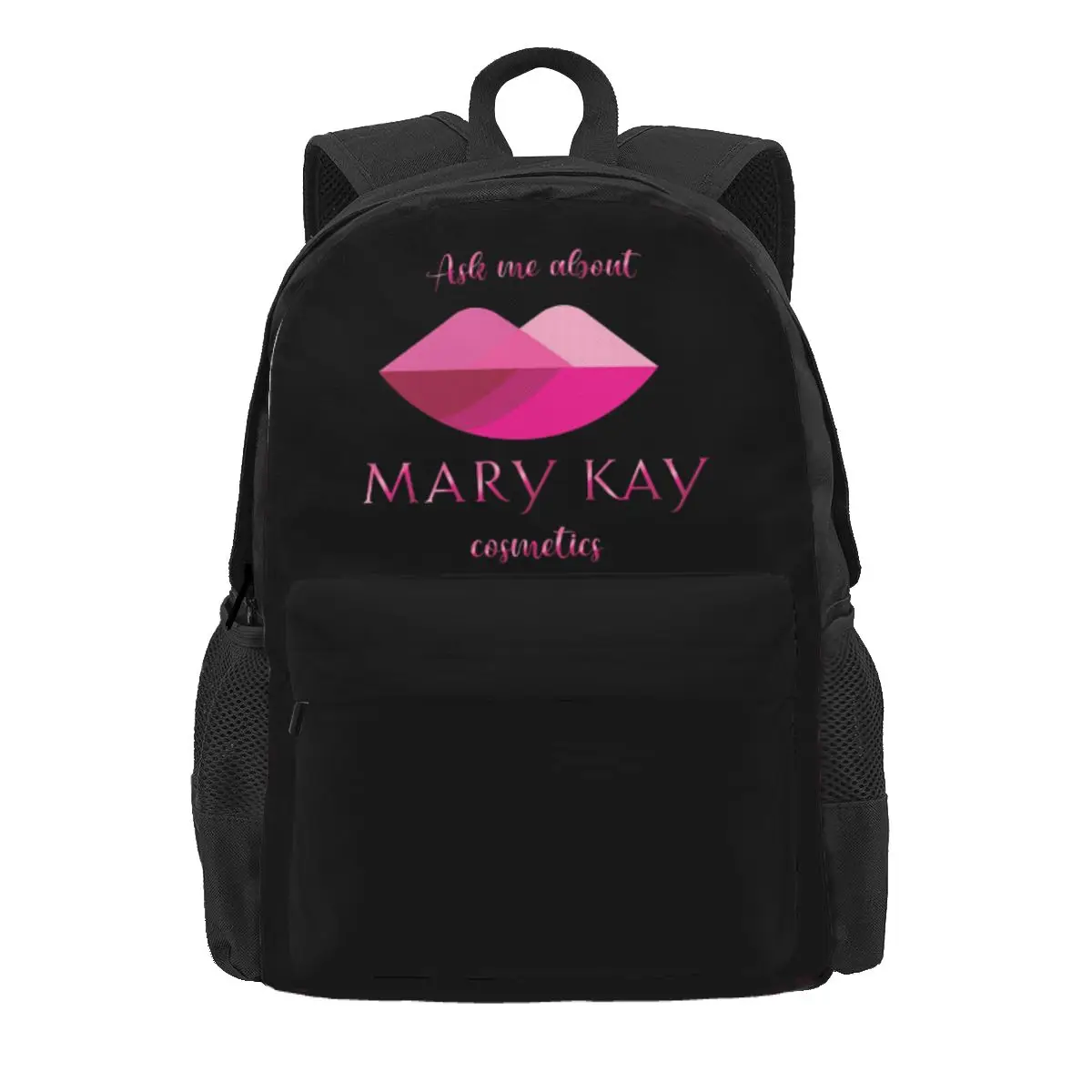 Pergunte-me sobre a mochila Mary Kay Cosmetics Daypack de grande capacidade para meninos e meninas, bolsa escolar, bolsas de ombro para homens e mulheres