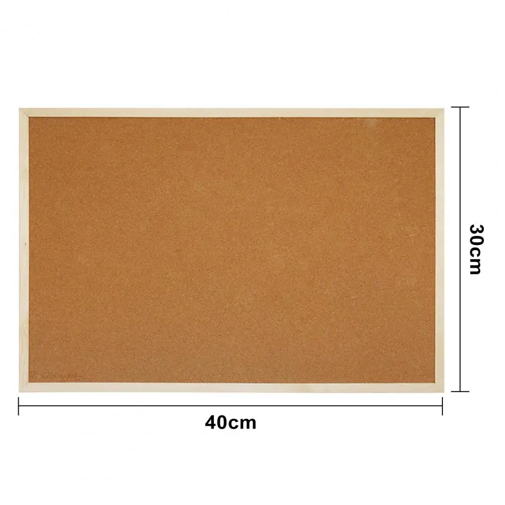 Wood Frame Cork Board Durable Cork Board with Wood Frame Wood Frame Cork Bulletin Board for Notes for Pictures for Office