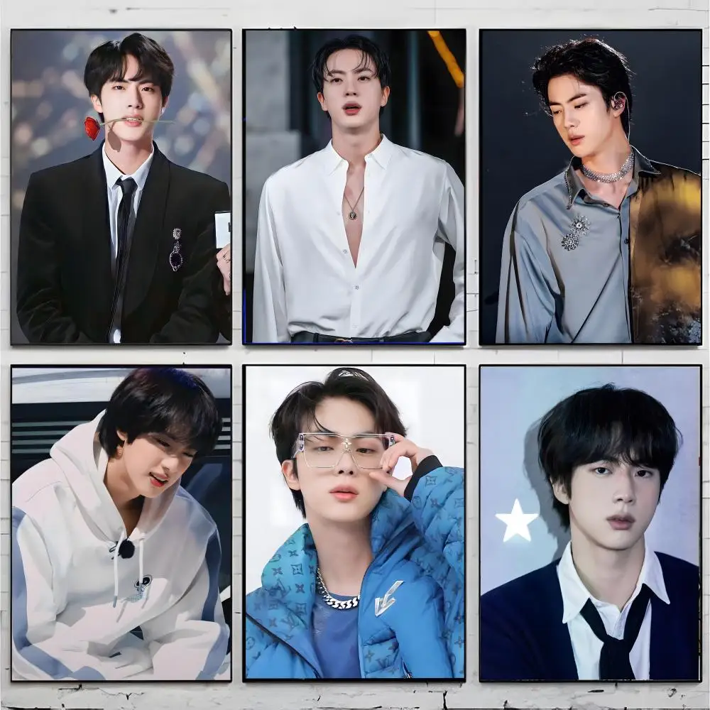 Kpop Idol J-Kim Seokjin Poster Premium Decor Art & Gift for Household Lounge Home Ornaments