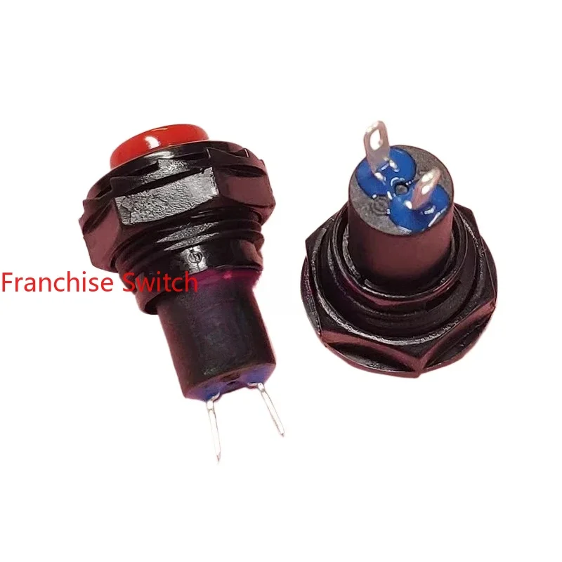 

10PCS Press switch reset red button R13-502B two-pin normally closed
