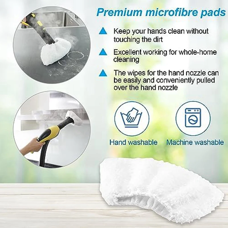 ケルヒャースチームクリーナー Easyfix SC1 SC2 SC4 SC5 用アクセサリー、マイクロファイバークロスクリーニングブラシセット交換部品