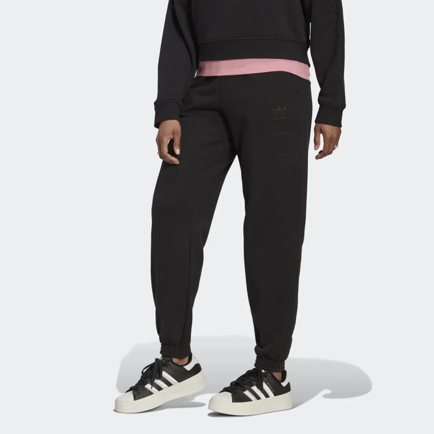 Adidas genuine clover new women's knitted sports running pants HL9084