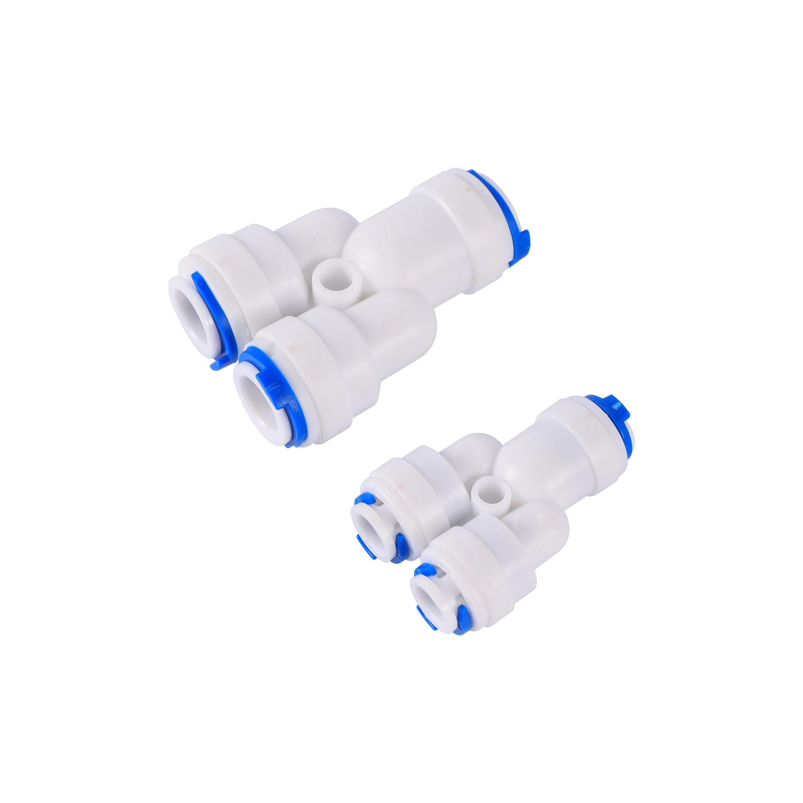 Y-Connector Water Pipe Fitting Kits, osmose reversa, Aquário Purificador Acessórios, 3-Way Cotovelo, rápida OD, 1/4 \