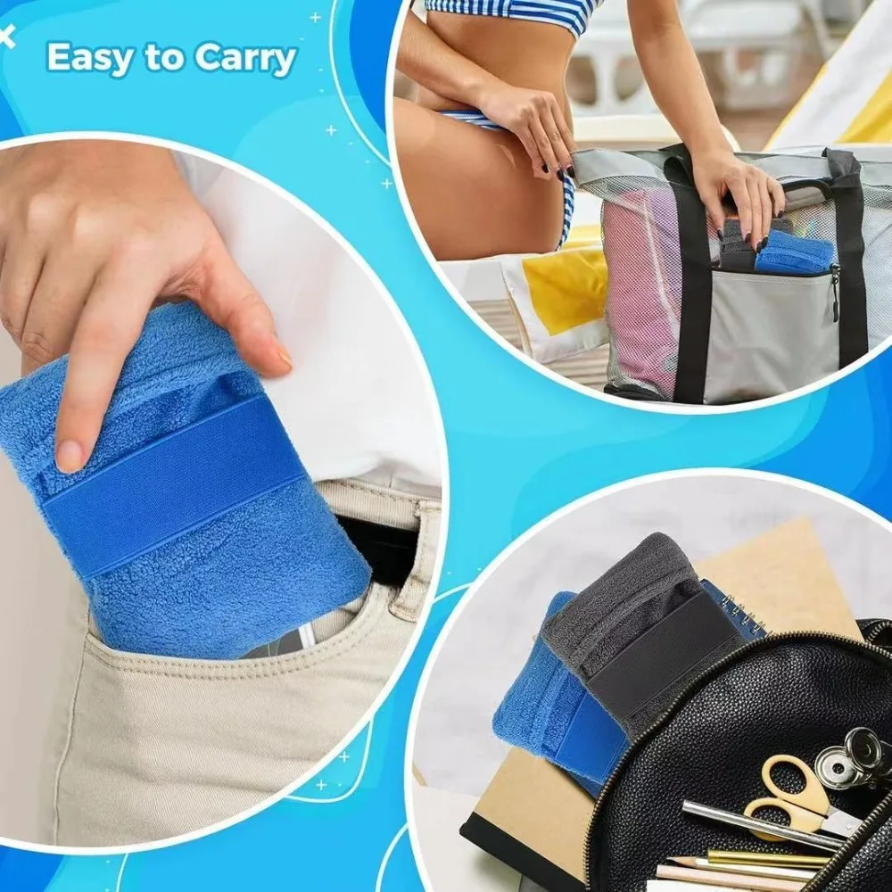 2Pcs Beach Sand Remover Mitt, Portable Sand Eraser Glove, Soft Skin Sand Removal Tool for Beach Swimming Summer Accessories