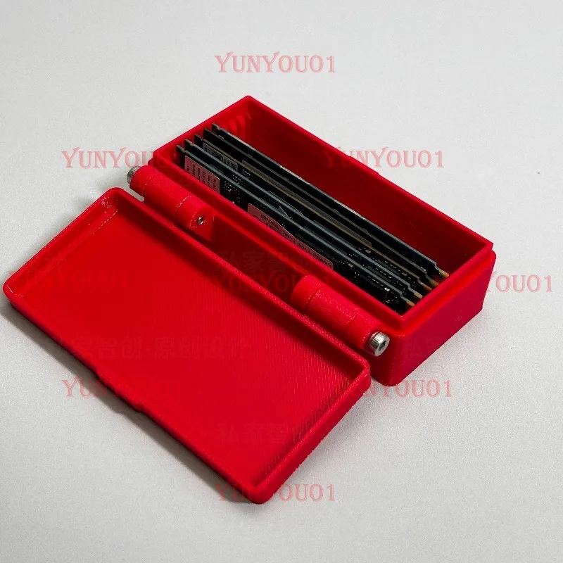 M2 Hard Disk Storage Box with Lid SSD Box 2280 Organizes and Stores, and Carries Vest Hard Disks Out in 10 Packs.