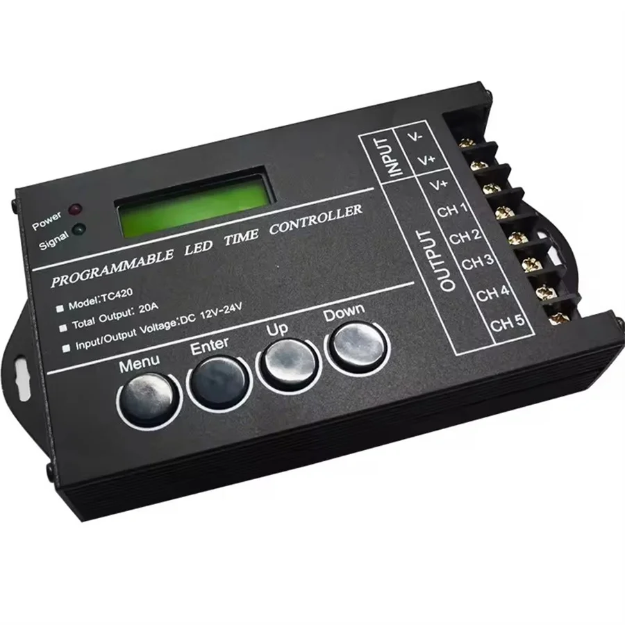 Time Controller TC420 12V-24V 20A 5CH LED Programmable Controller Time TC420