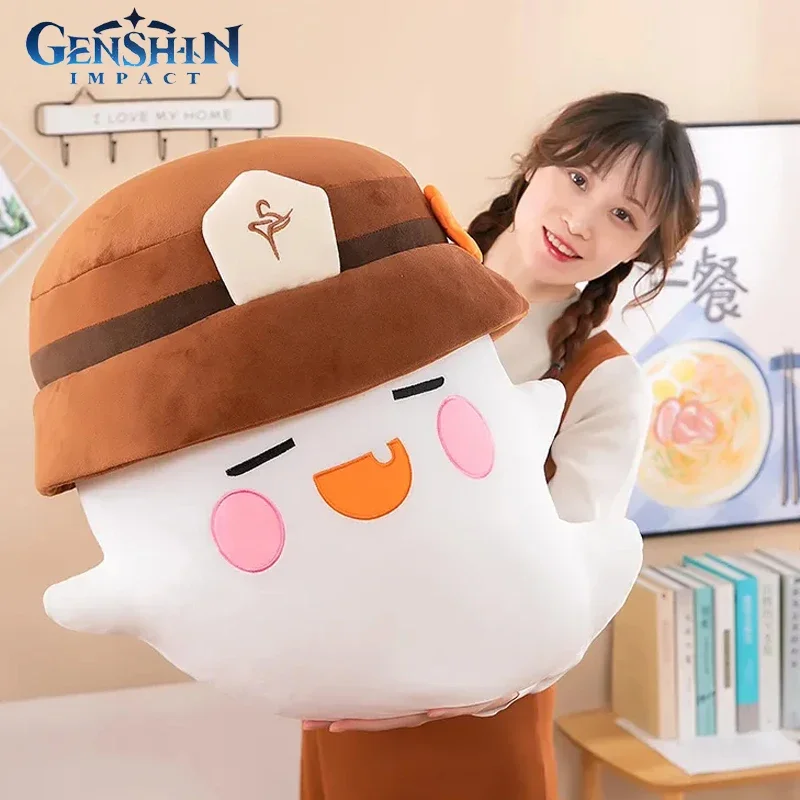 Genshin Impact Plush Toys Hu tao Plushie Anime Game Ghost Doll Miękka wypchana poduszka na prezenty świąteczne Śliczne pluszowe zabawki Ozdoby