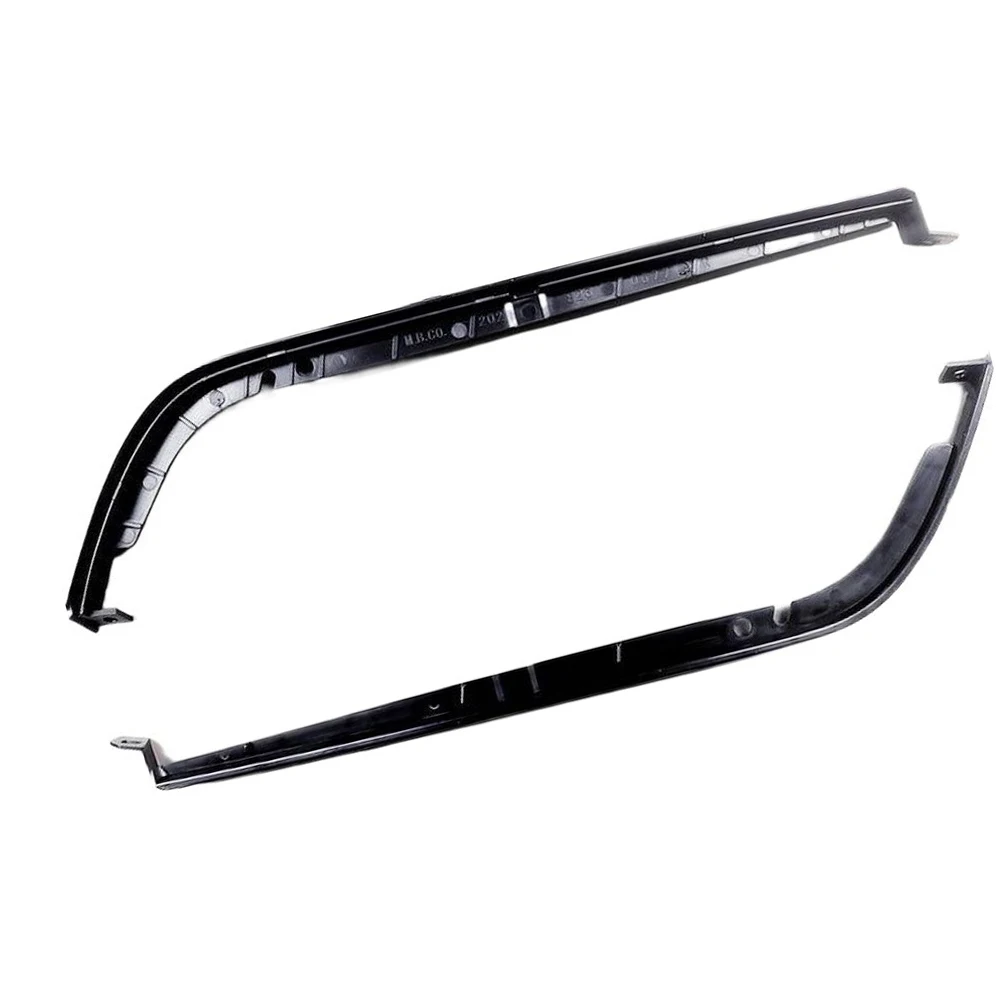 Black Plastic Headlight Lower Trim Strip for Mercedes-Benz C-Class W202 1998-2000 2 pcs Trim Replacement OEM Fit