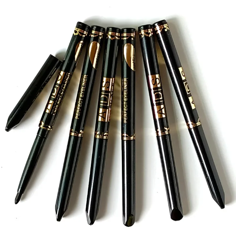 2Pcs Waterproof Black Brown Eyeliner Pencils - Smudge-Proof, Long-Lasting & Beginner-Friendly Smooth High Pigmented Eye Makeup
