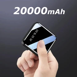 Portable Power Bank 20000mAh Fast Charging PowerBank USB External Battery Charger For iPhone 16 15 14 13 pro Xiaomi Samsung VIVO