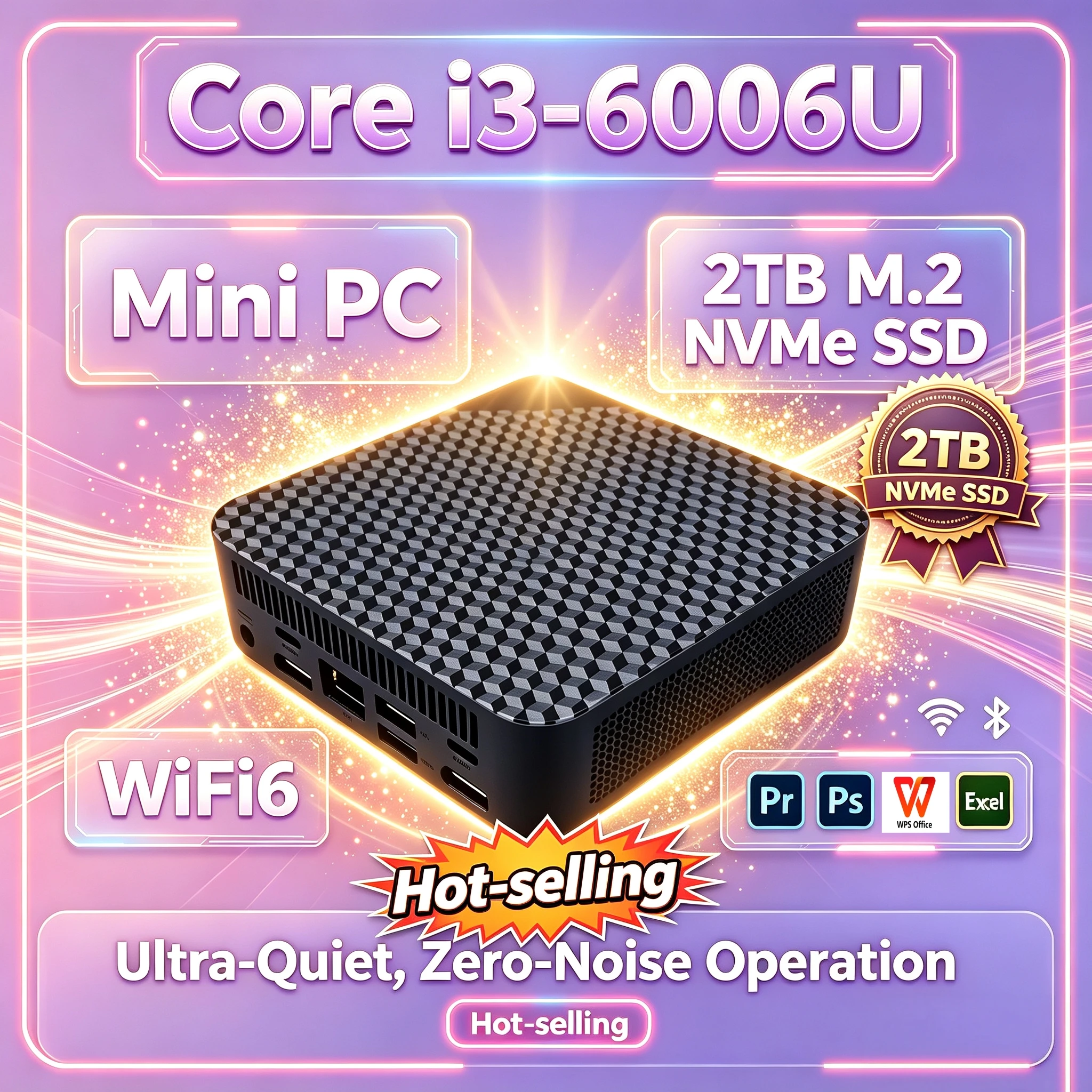 超小型ポータブルミニpc-インテル-core-i3-6006u-16gb-ram-512gb-nvme-ssd-トリプル4kモニター-wifi6-静音冷却-オフィスプロマックス